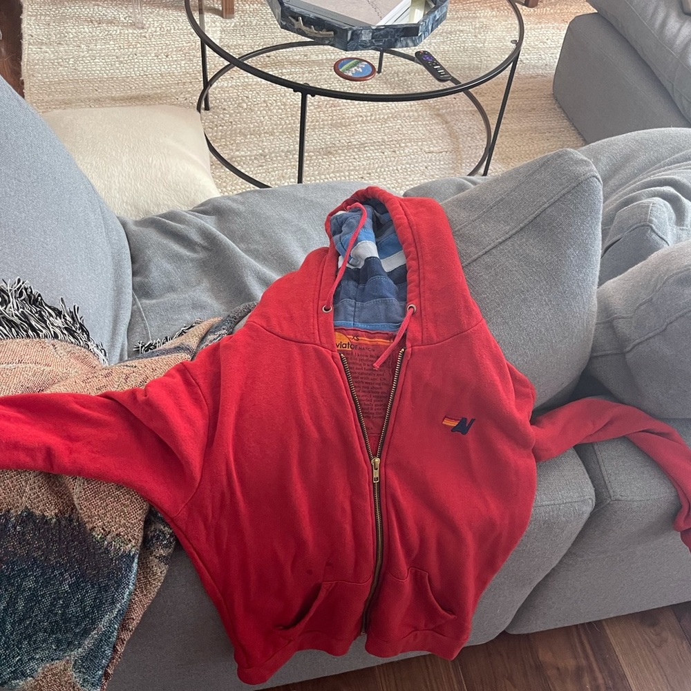 Aviator Nation zip up hoodie sz xs